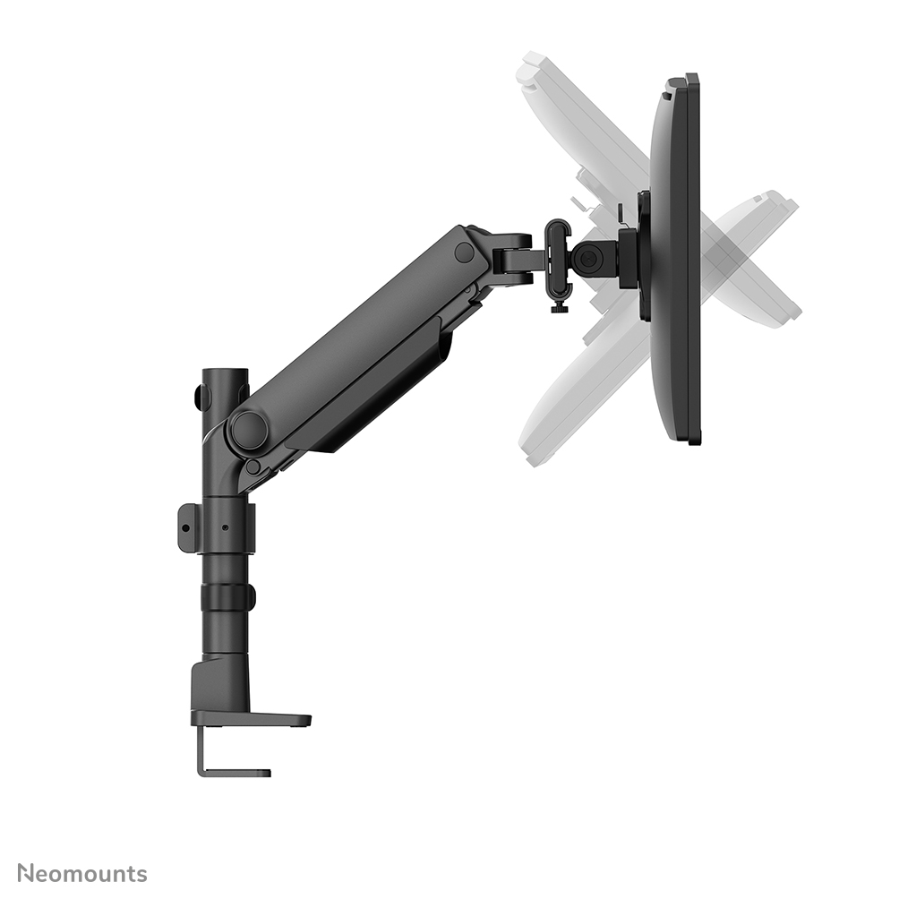 Neomounts DS65S-950BL2 Brazo de monitor 24-34" - resorte de gas - Topfix - multi ajustable - Tope-a-180°